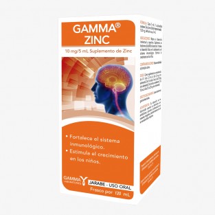 GAMMA ZINC , ZINC 10 MG/5 ML JARABE